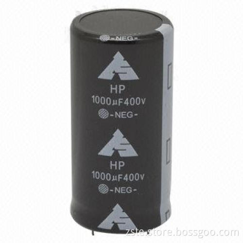 Aluminum electrolytic capacitor with 450V rated voltage